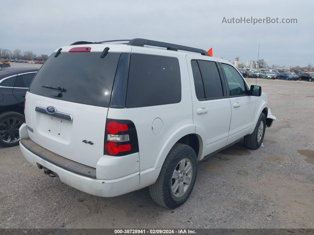 2010 Ford Explorer Xlt White vin: 1FMEU7DE5AUA86100