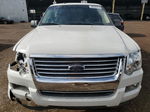 2010 Ford Explorer Xlt White vin: 1FMEU7DE6AUA02916