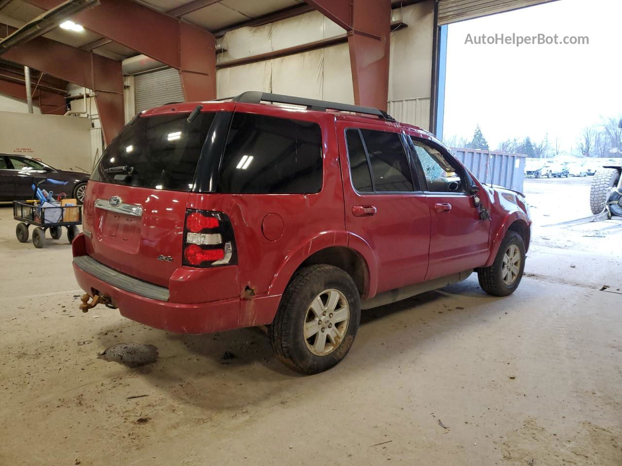 2010 Ford Explorer Xlt Burgundy vin: 1FMEU7DE6AUA74392