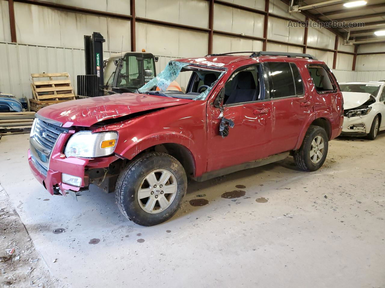 2010 Ford Explorer Xlt Бордовый vin: 1FMEU7DE6AUA74392