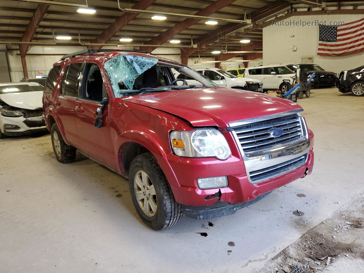 2010 Ford Explorer Xlt Burgundy vin: 1FMEU7DE6AUA74392