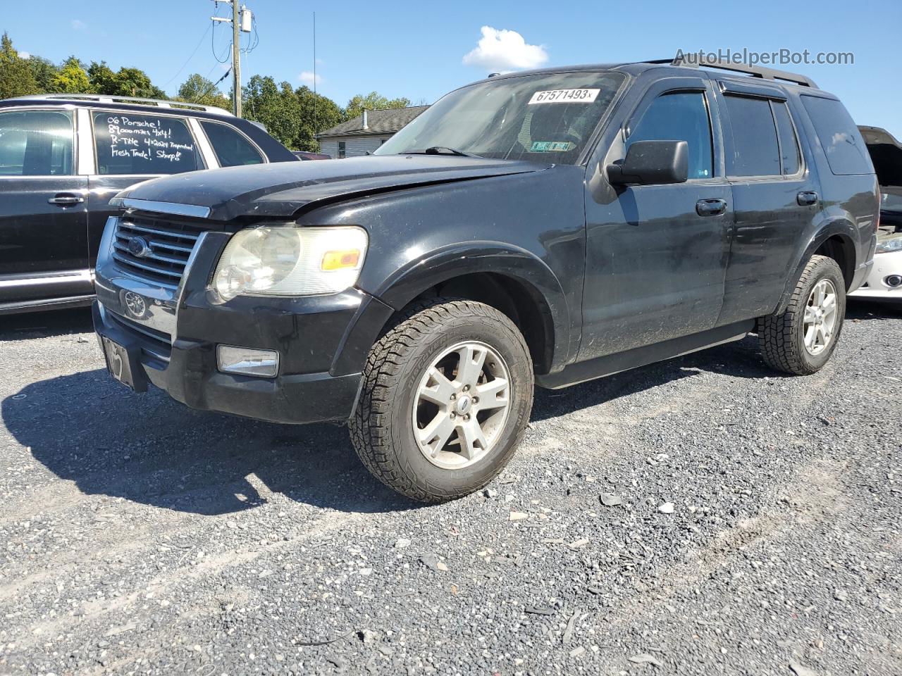 2010 Ford Explorer Xlt Black vin: 1FMEU7DE6AUA81732