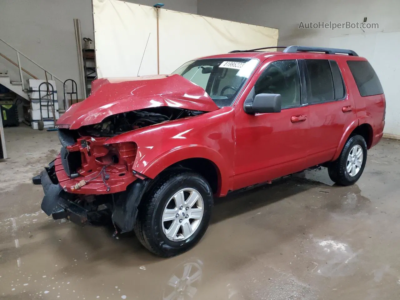 2010 Ford Explorer Xlt Red vin: 1FMEU7DE8AUA32287