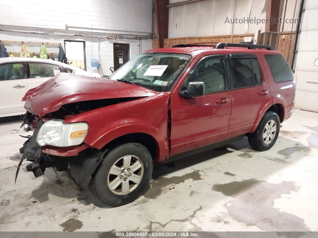 2010 Ford Explorer Xlt Red vin: 1FMEU7DE8AUA51020