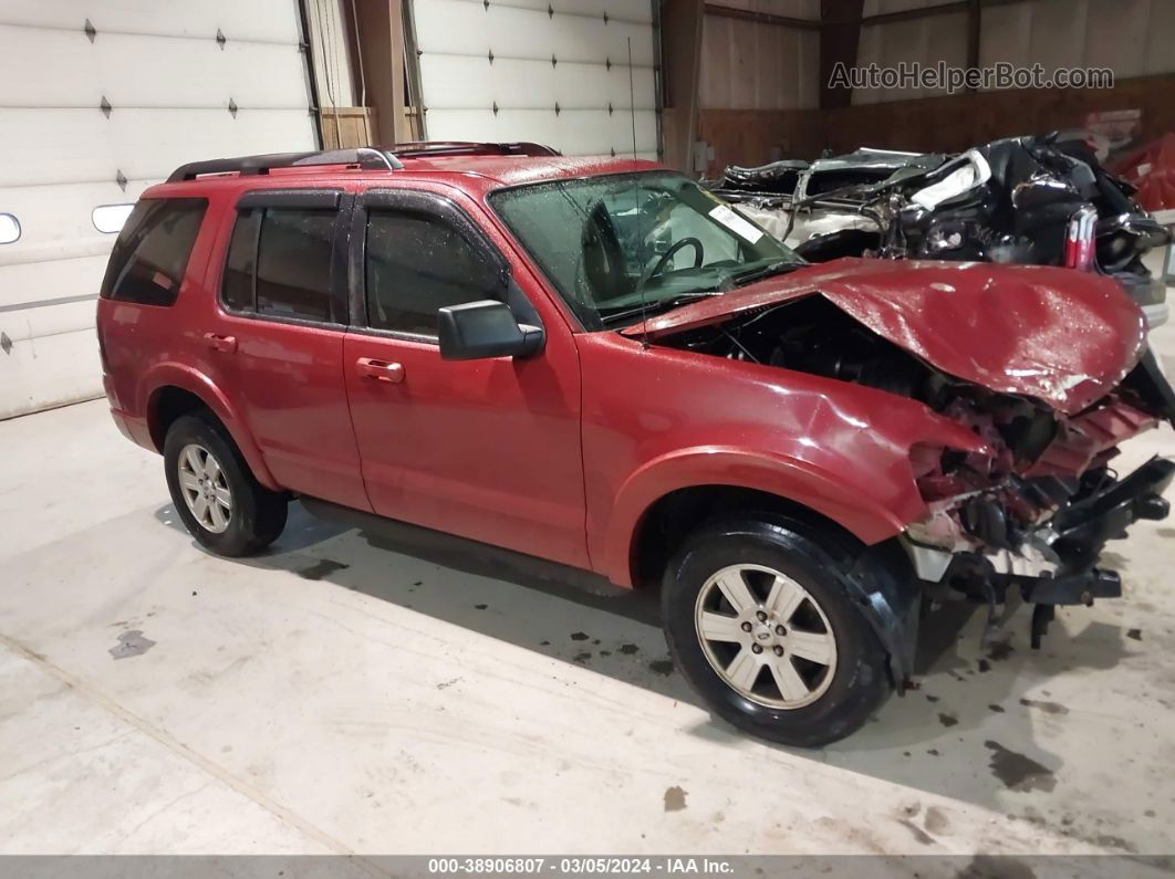 2010 Ford Explorer Xlt Red vin: 1FMEU7DE8AUA51020