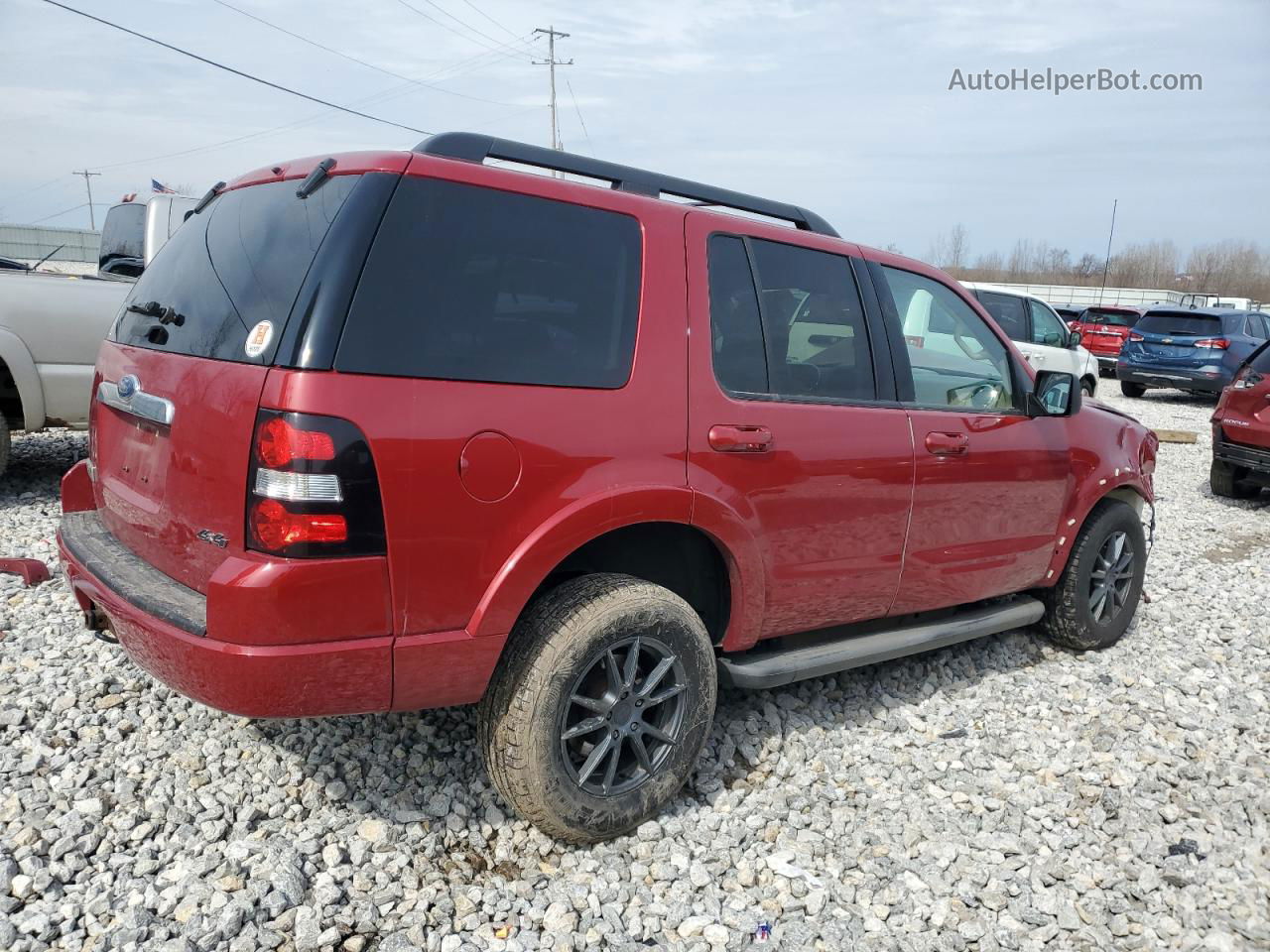 2010 Ford Explorer Xlt Red vin: 1FMEU7DE8AUA74944