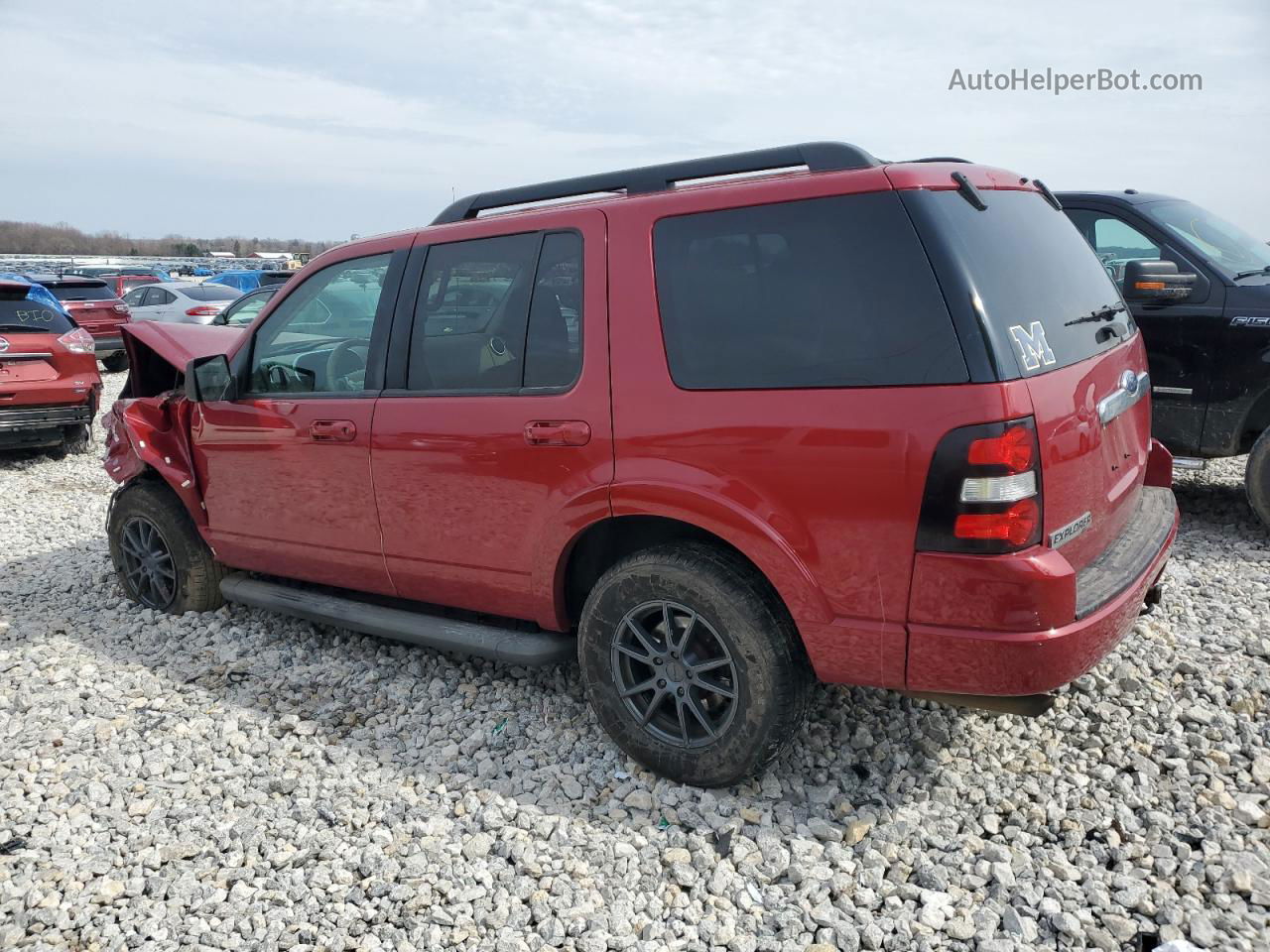 2010 Ford Explorer Xlt Red vin: 1FMEU7DE8AUA74944