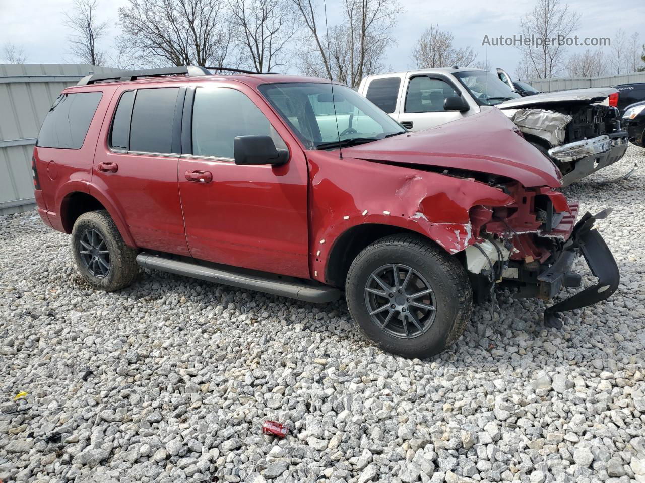 2010 Ford Explorer Xlt Red vin: 1FMEU7DE8AUA74944