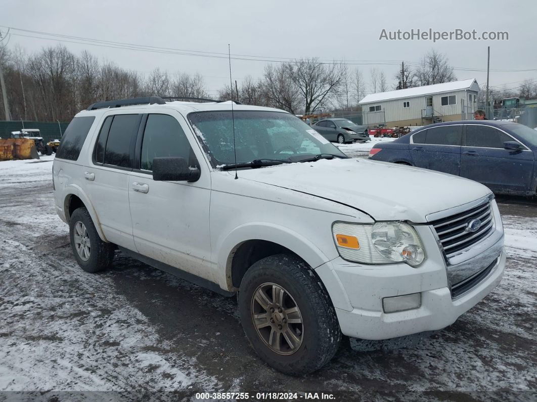 2010 Ford Explorer Xlt White vin: 1FMEU7DE9AUA62804