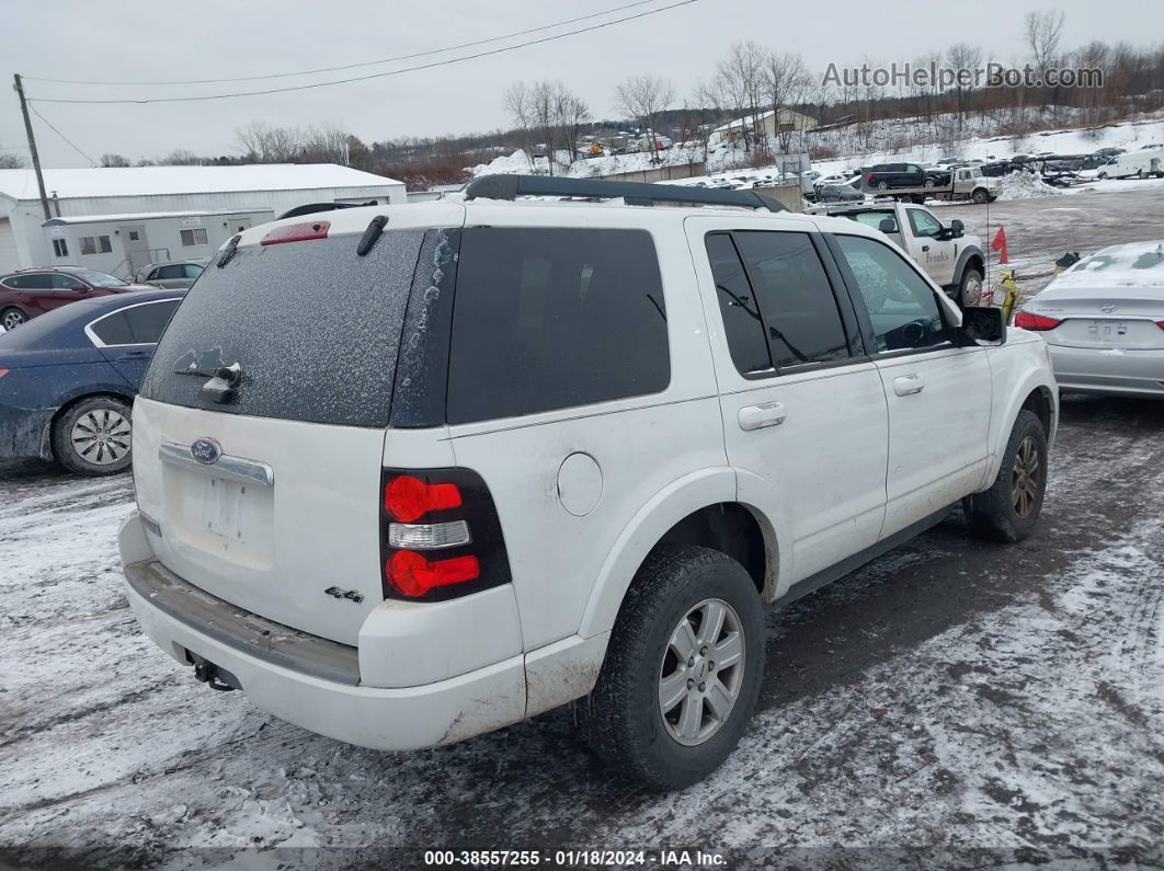 2010 Ford Explorer Xlt White vin: 1FMEU7DE9AUA62804