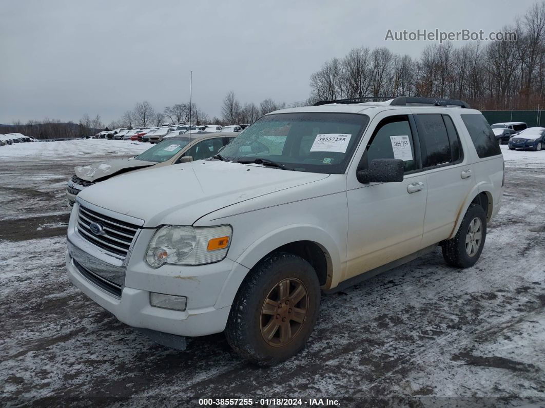 2010 Ford Explorer Xlt White vin: 1FMEU7DE9AUA62804