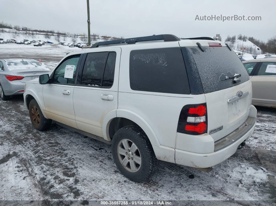 2010 Ford Explorer Xlt White vin: 1FMEU7DE9AUA62804