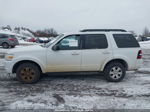 2010 Ford Explorer Xlt White vin: 1FMEU7DE9AUA62804