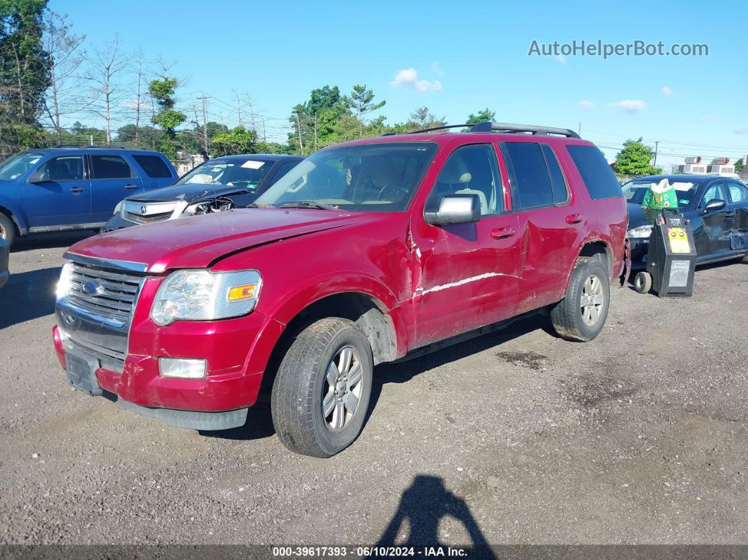 2010 Ford Explorer Xlt Red vin: 1FMEU7DEXAUA22618