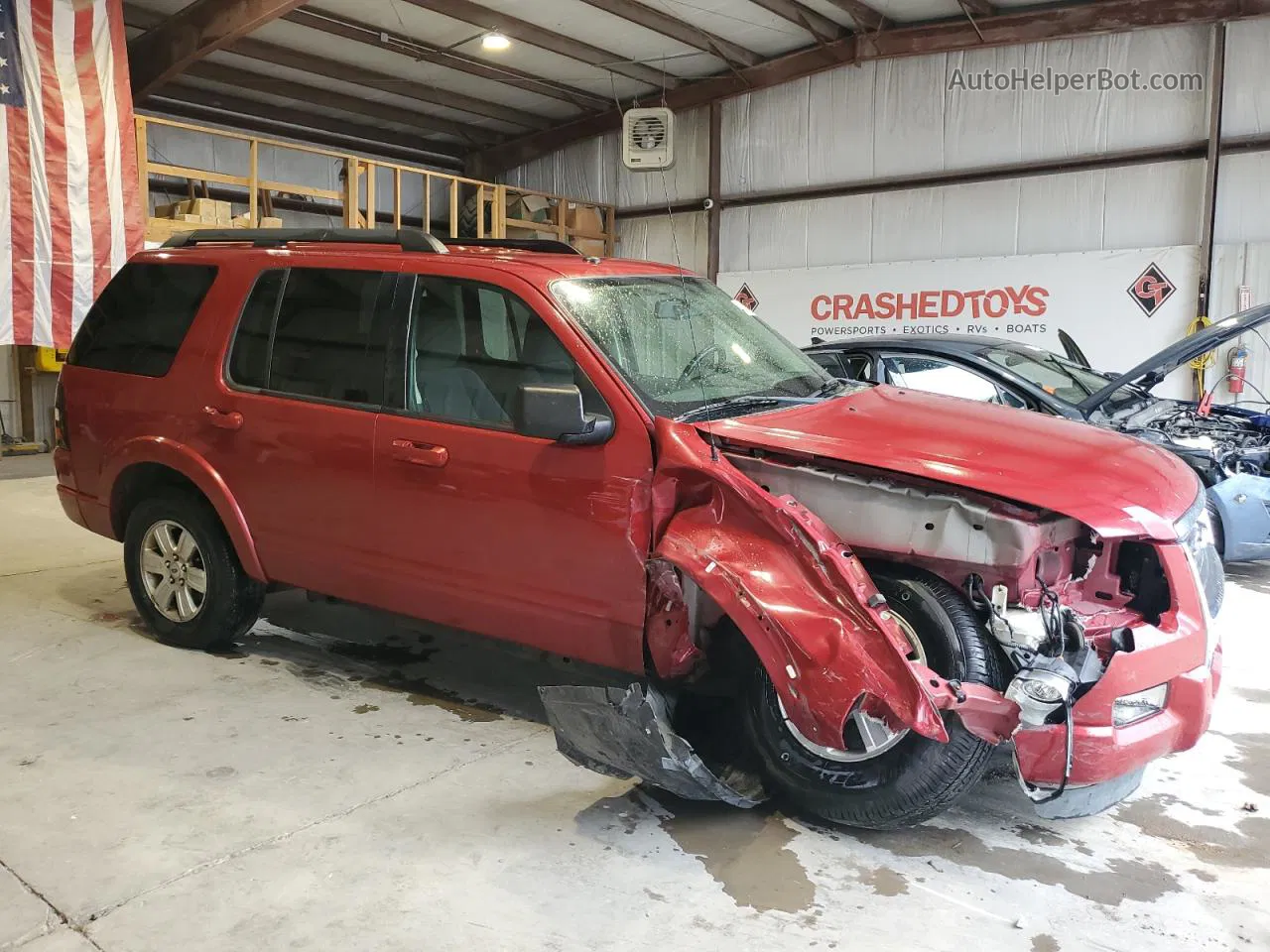 2010 Ford Explorer Xlt Red vin: 1FMEU7DEXAUA39435