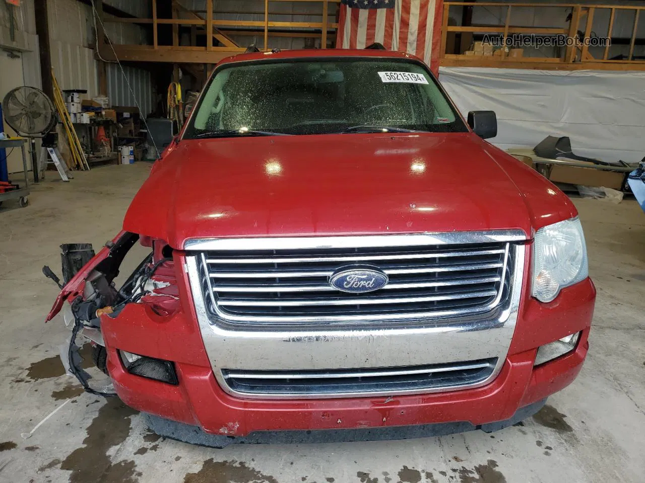 2010 Ford Explorer Xlt Red vin: 1FMEU7DEXAUA39435