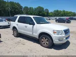 2010 Ford Explorer Xlt White vin: 1FMEU7DEXAUA78266