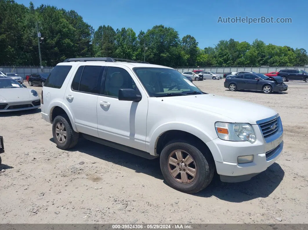 2010 Ford Explorer Xlt White vin: 1FMEU7DEXAUA78266