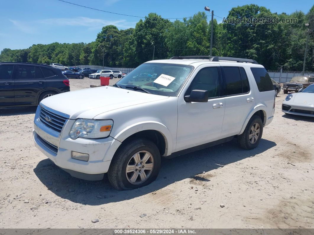 2010 Ford Explorer Xlt White vin: 1FMEU7DEXAUA78266