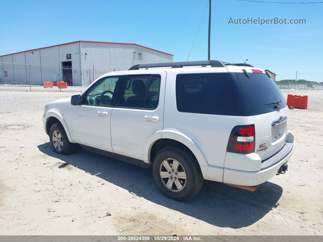 2010 Ford Explorer Xlt White vin: 1FMEU7DEXAUA78266