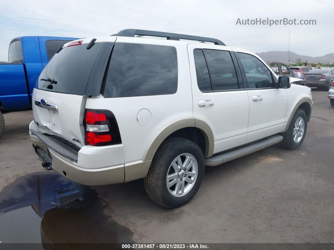 2010 Ford Explorer Eddie Bauer White vin: 1FMEU7E81AUA26257