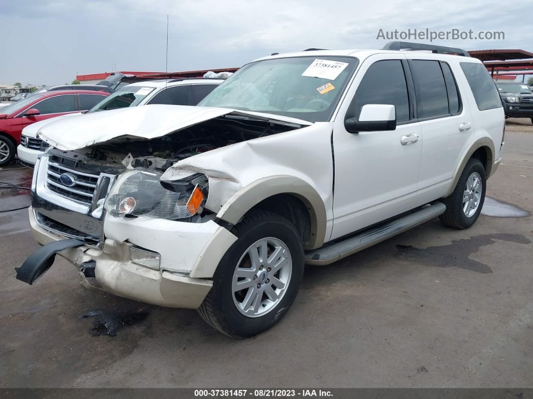 2010 Ford Explorer Eddie Bauer White vin: 1FMEU7E81AUA26257