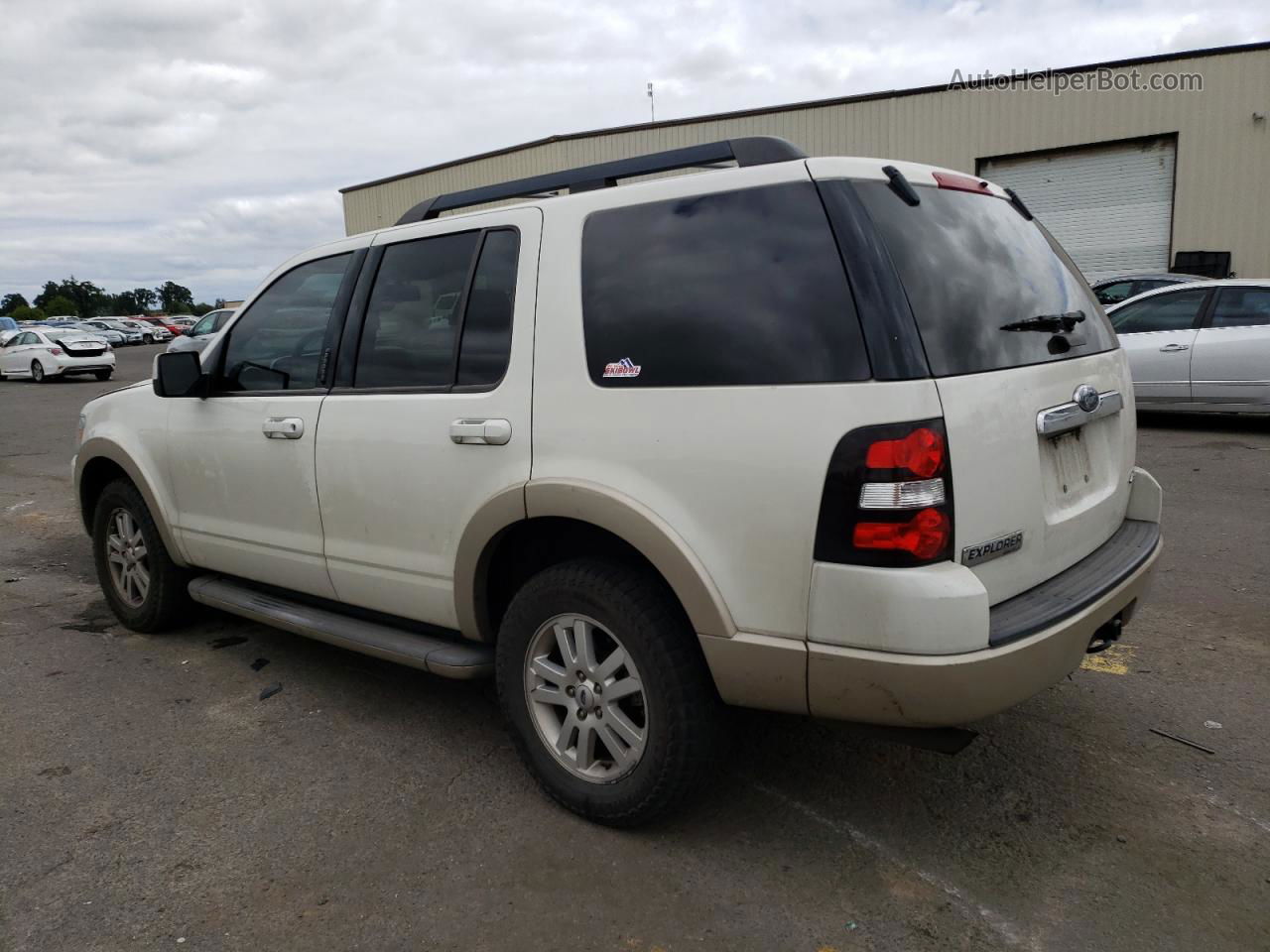 2010 Ford Explorer Eddie Bauer White vin: 1FMEU7EE0AUA37479