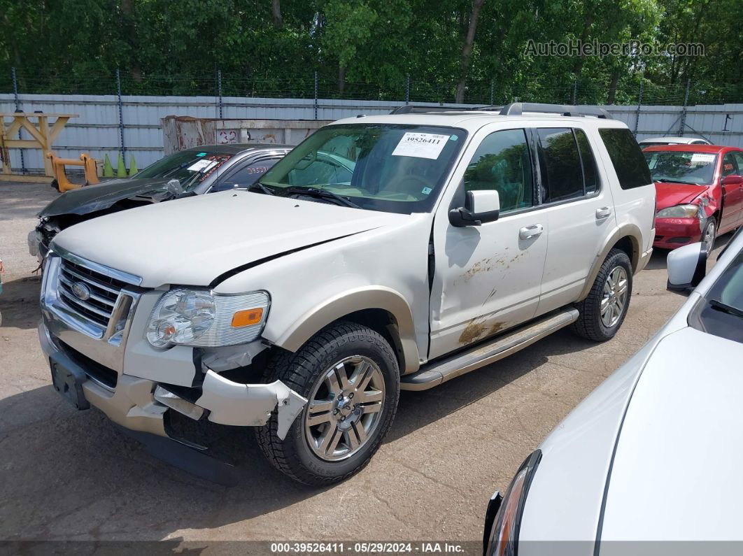 2010 Ford Explorer Eddie Bauer White vin: 1FMEU7EE0AUA85886