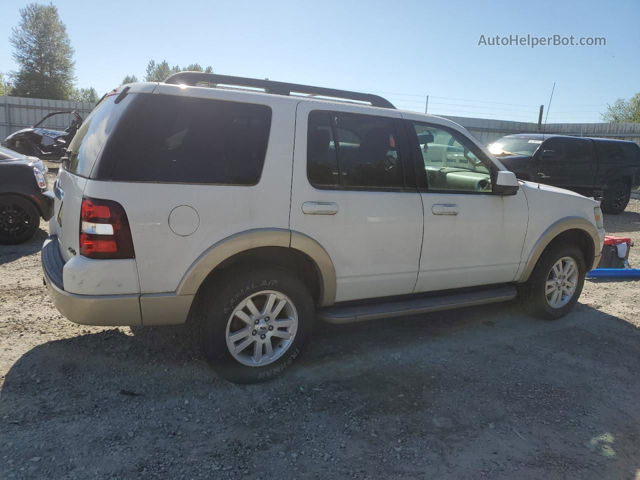 2010 Ford Explorer Eddie Bauer White vin: 1FMEU7EE1AUA97190