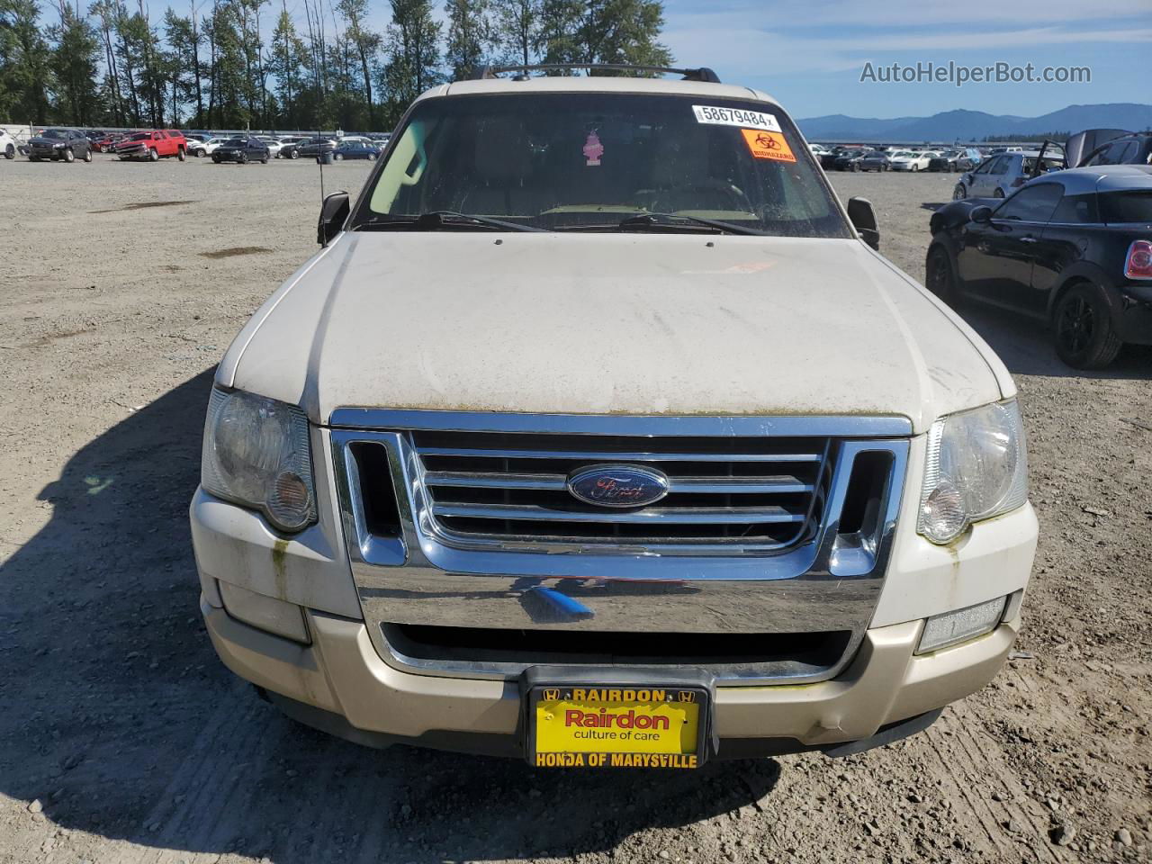 2010 Ford Explorer Eddie Bauer White vin: 1FMEU7EE1AUA97190