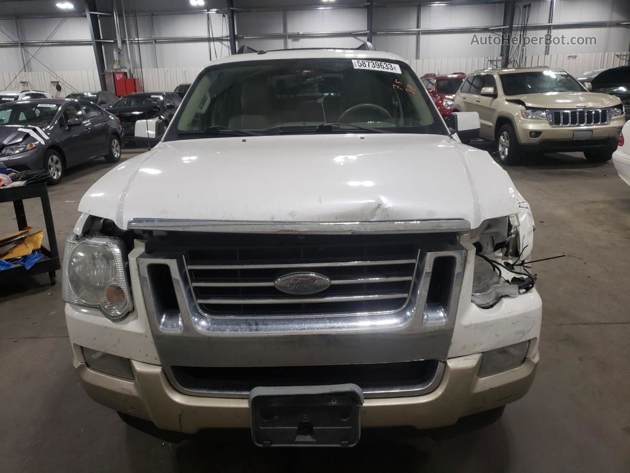 2010 Ford Explorer Eddie Bauer White vin: 1FMEU7EE2AUA78356