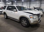 2010 Ford Explorer Eddie Bauer White vin: 1FMEU7EE2AUA78356