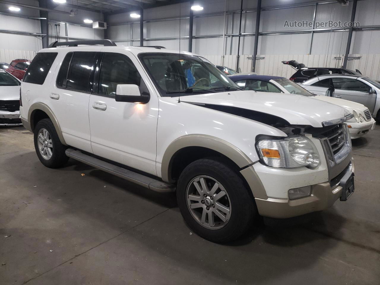 2010 Ford Explorer Eddie Bauer Белый vin: 1FMEU7EE2AUA78356