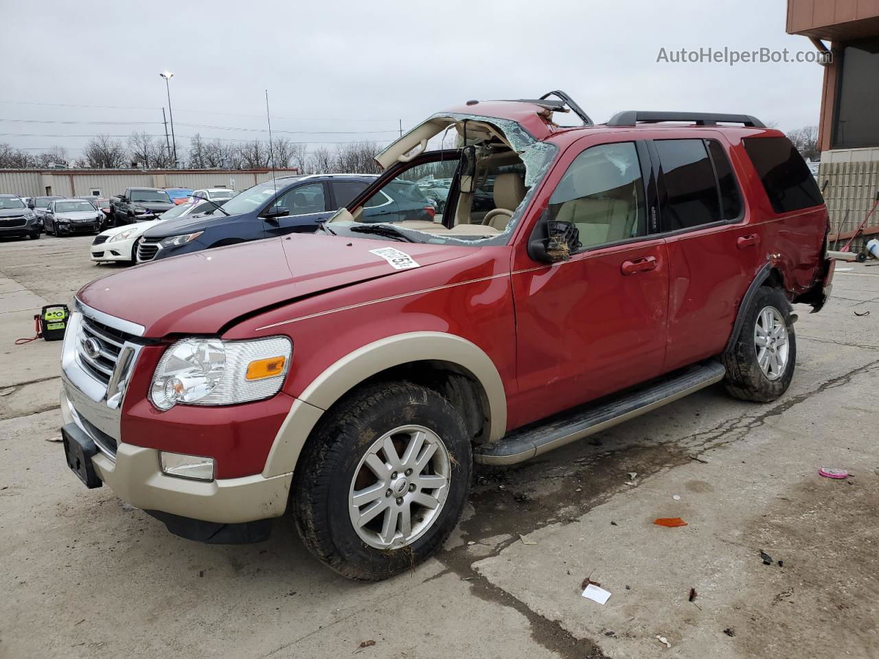 2010 Ford Explorer Eddie Bauer Burgundy vin: 1FMEU7EE2AUA96288