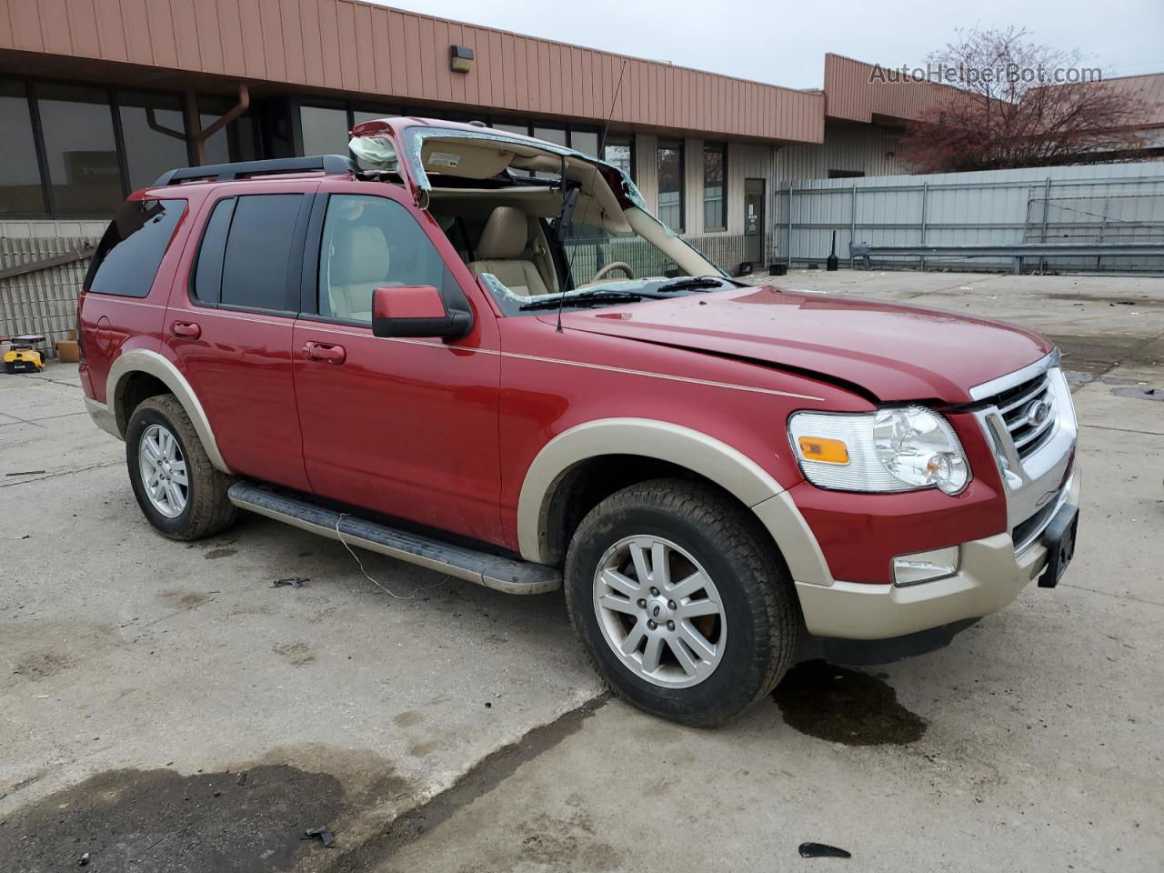 2010 Ford Explorer Eddie Bauer Burgundy vin: 1FMEU7EE2AUA96288