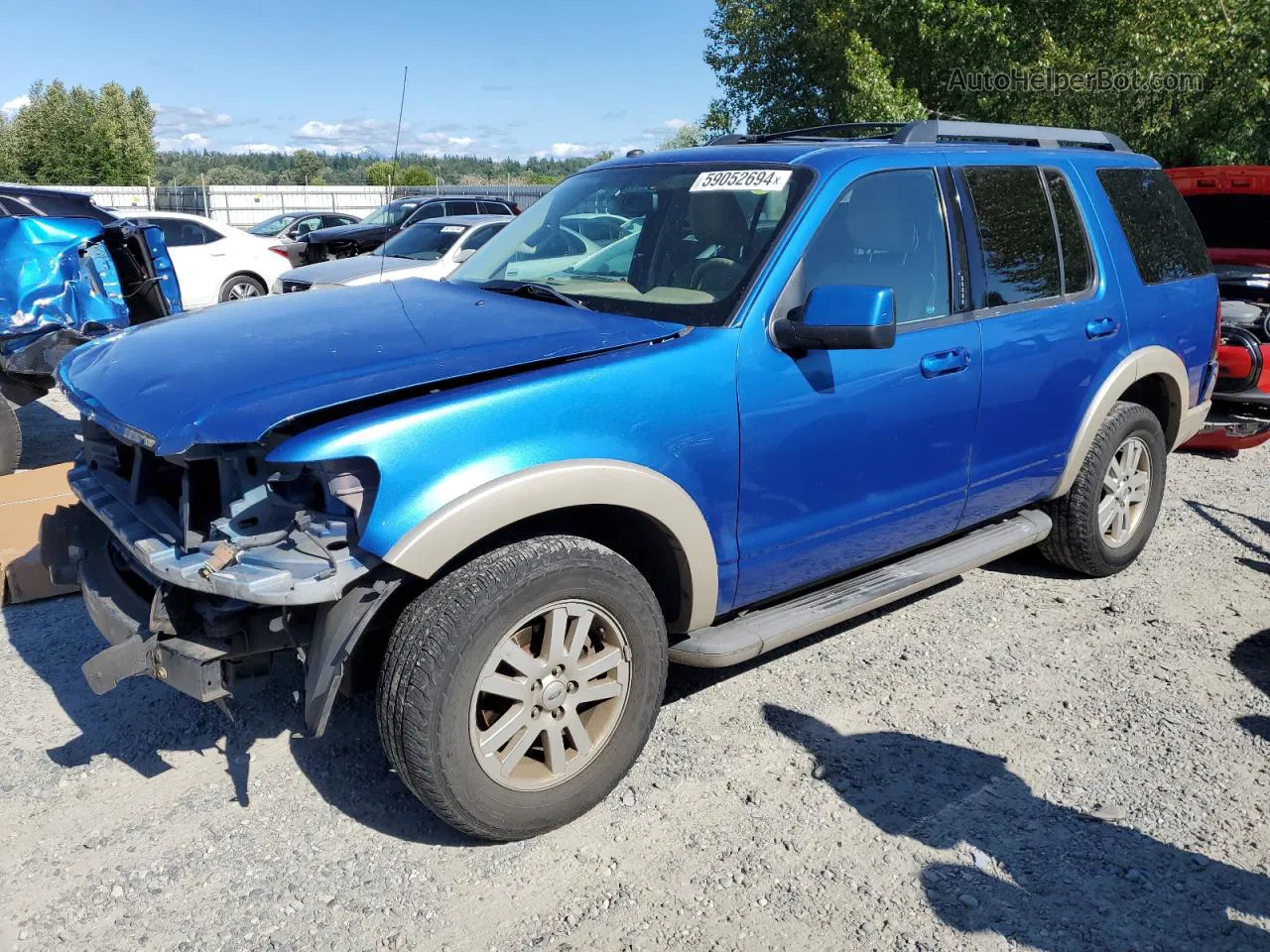 2010 Ford Explorer Eddie Bauer Blue vin: 1FMEU7EE3AUA32065