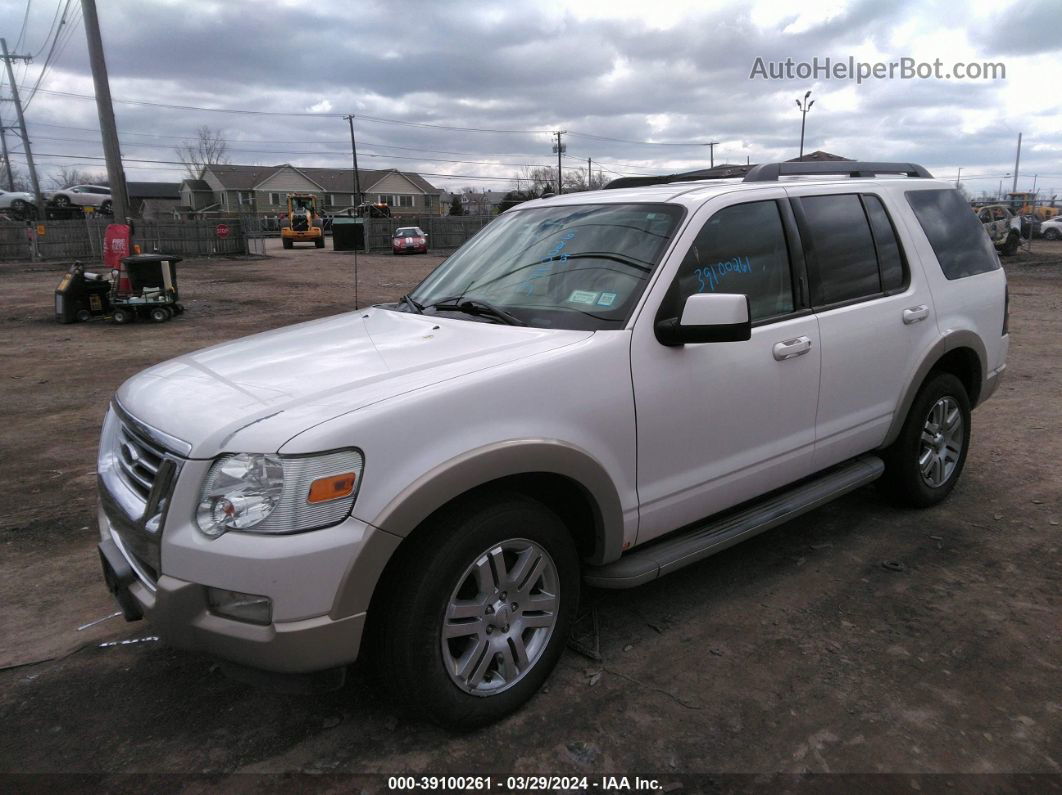 2010 Ford Explorer Eddie Bauer White vin: 1FMEU7EE3AUA92721