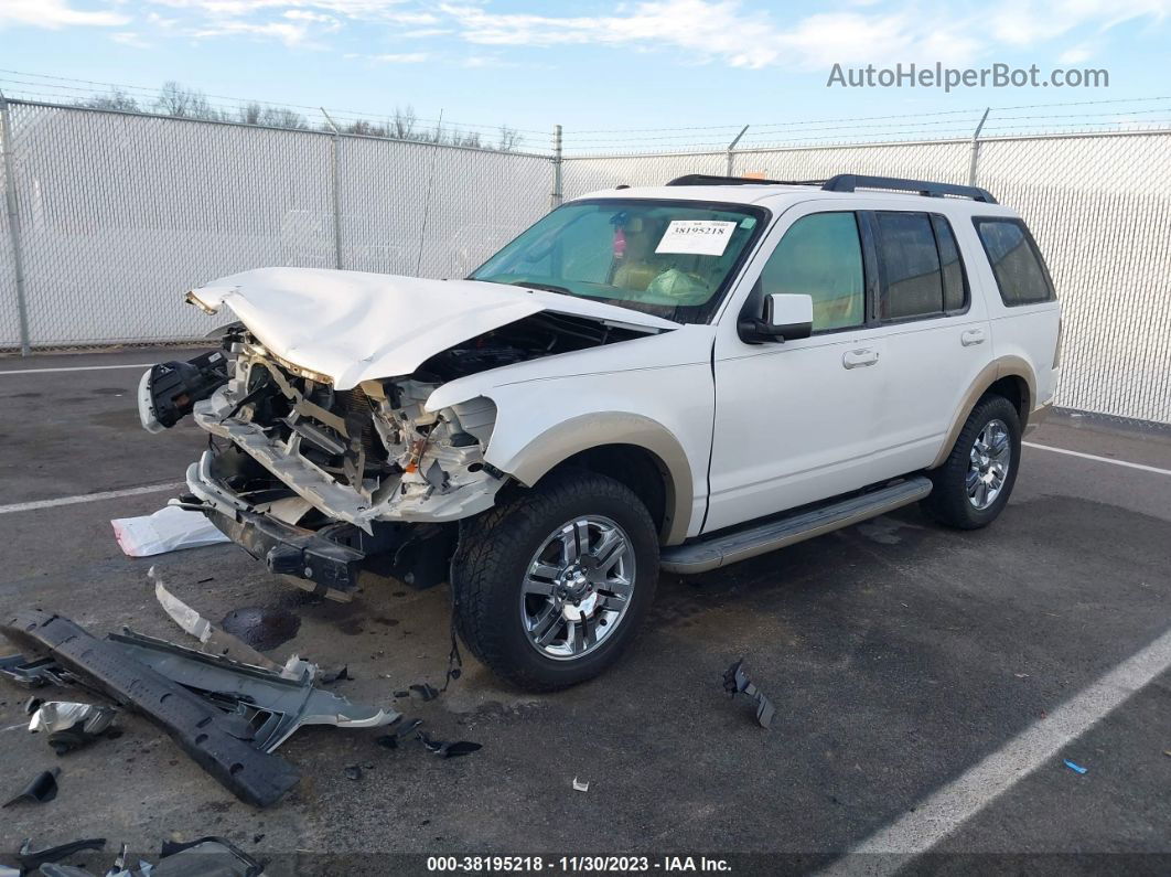 2010 Ford Explorer Eddie Bauer White vin: 1FMEU7EE4AUB15441