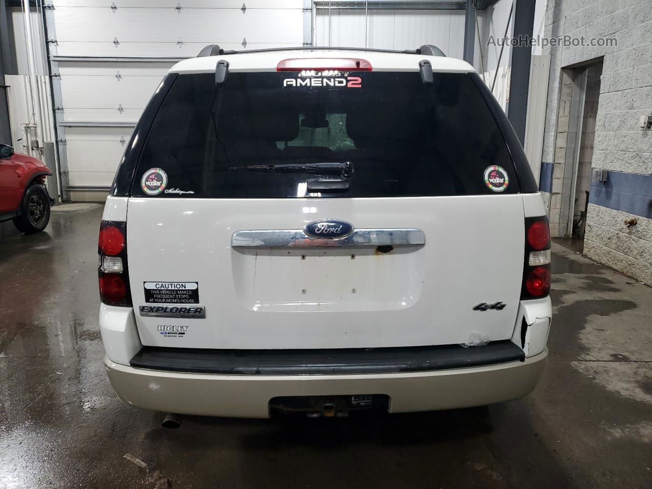 2010 Ford Explorer Eddie Bauer White vin: 1FMEU7EE6AUA39981