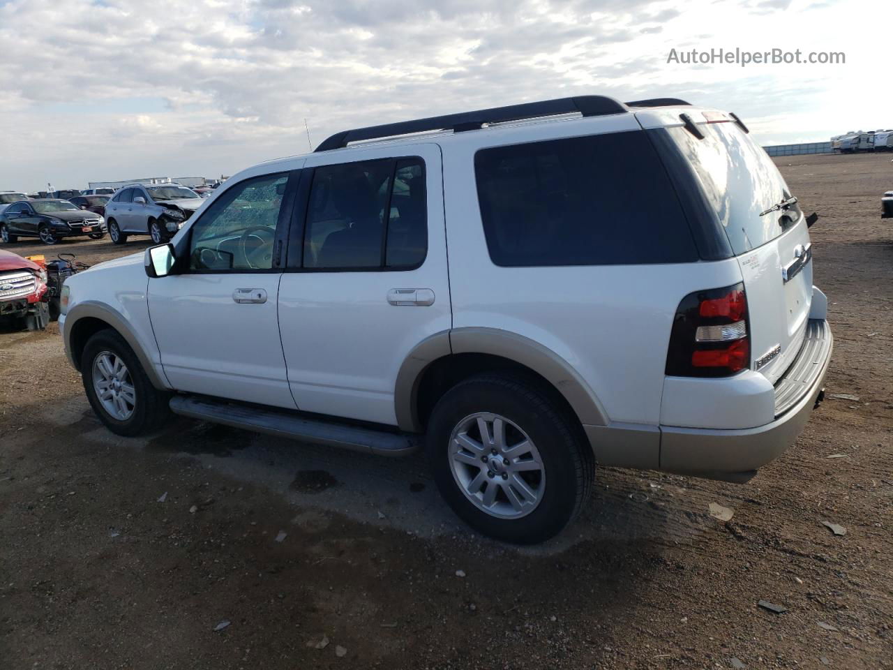 2010 Ford Explorer Eddie Bauer White vin: 1FMEU7EE7AUA28584