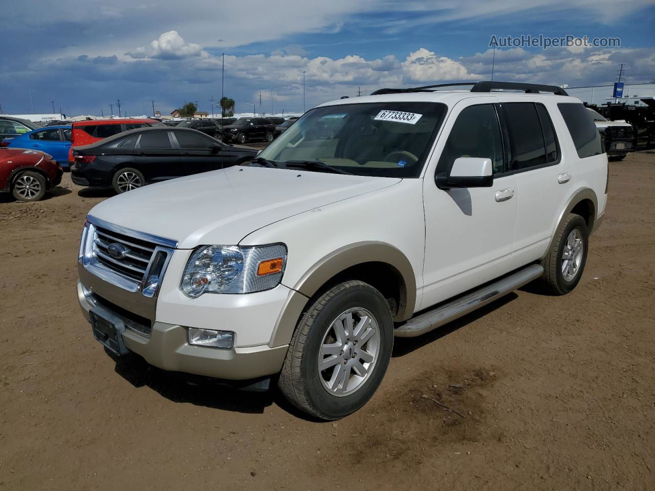 2010 Ford Explorer Eddie Bauer Белый vin: 1FMEU7EE7AUA58054