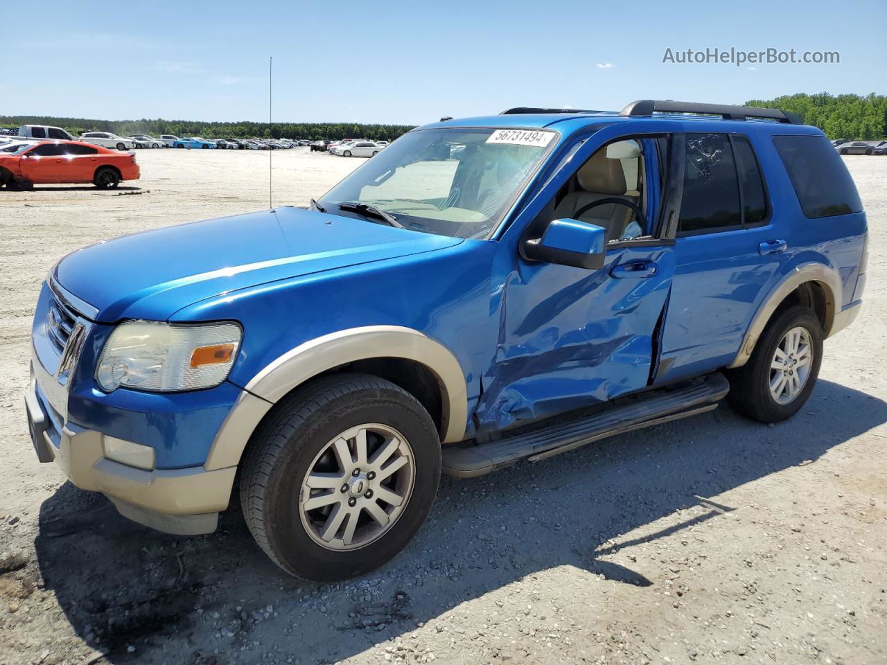 2010 Ford Explorer Eddie Bauer Blue vin: 1FMEU7EE7AUA67420