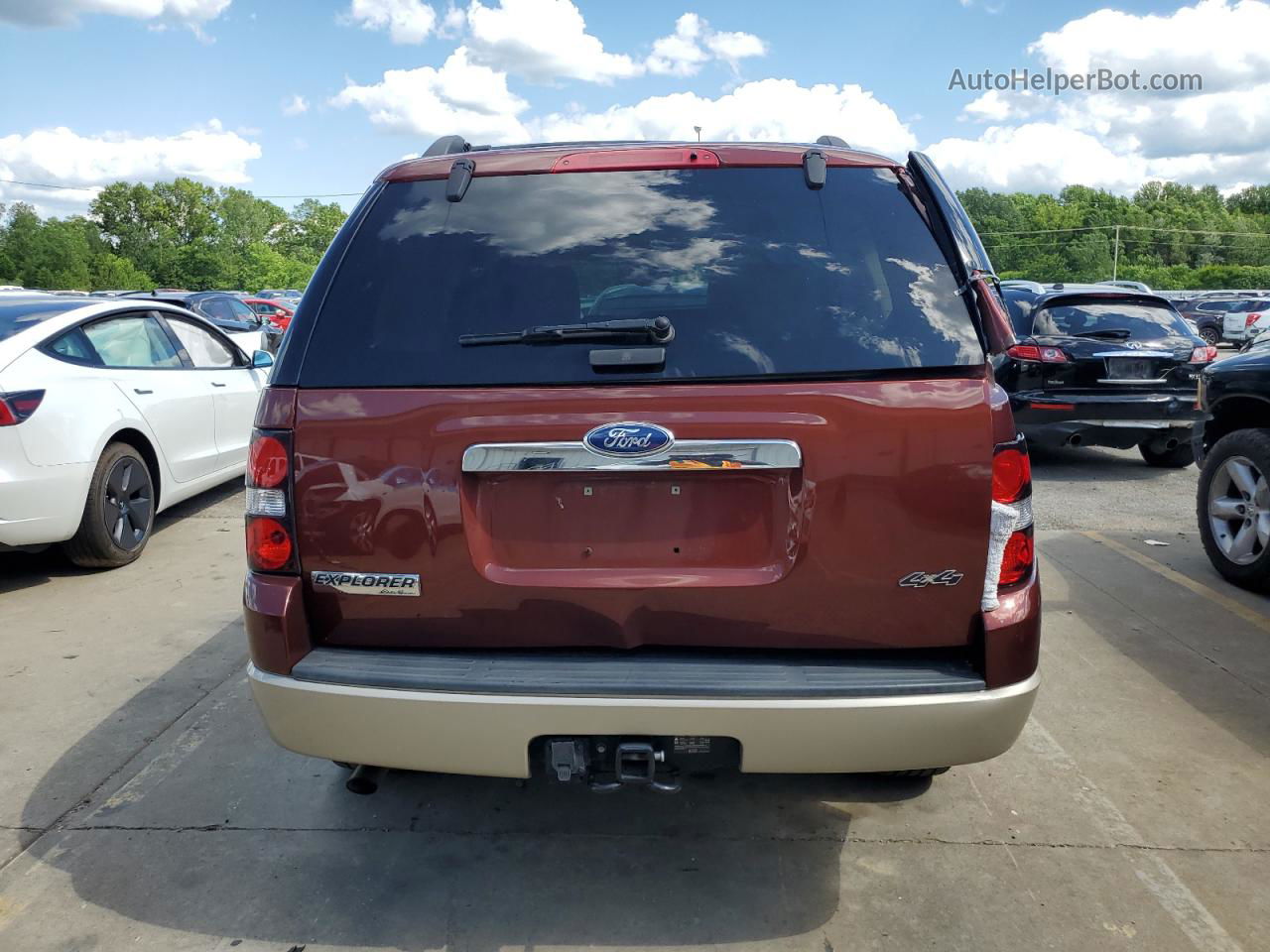 2010 Ford Explorer Eddie Bauer Orange vin: 1FMEU7EE7AUA89918