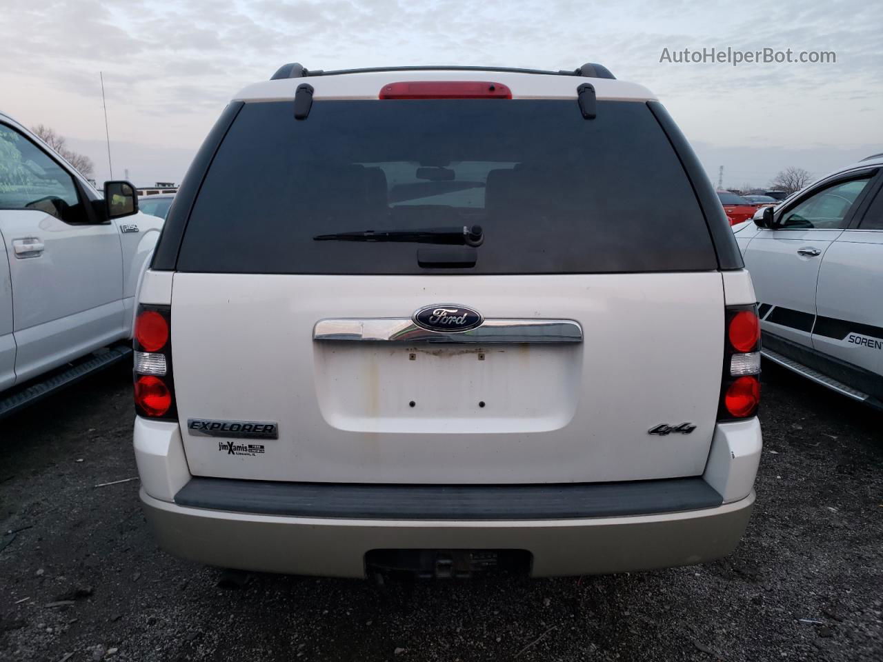 2010 Ford Explorer Eddie Bauer White vin: 1FMEU7EEXAUA48702