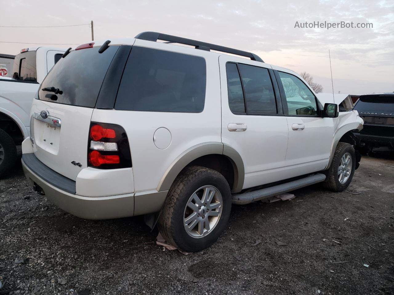 2010 Ford Explorer Eddie Bauer White vin: 1FMEU7EEXAUA48702