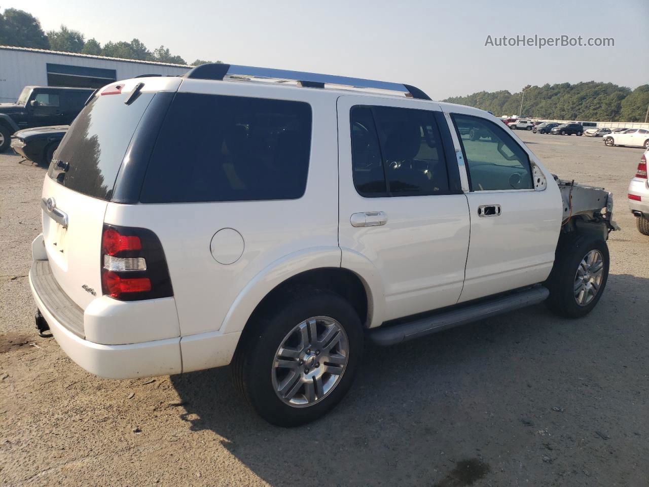 2010 Ford Explorer Limited White vin: 1FMEU7F80AUA66439