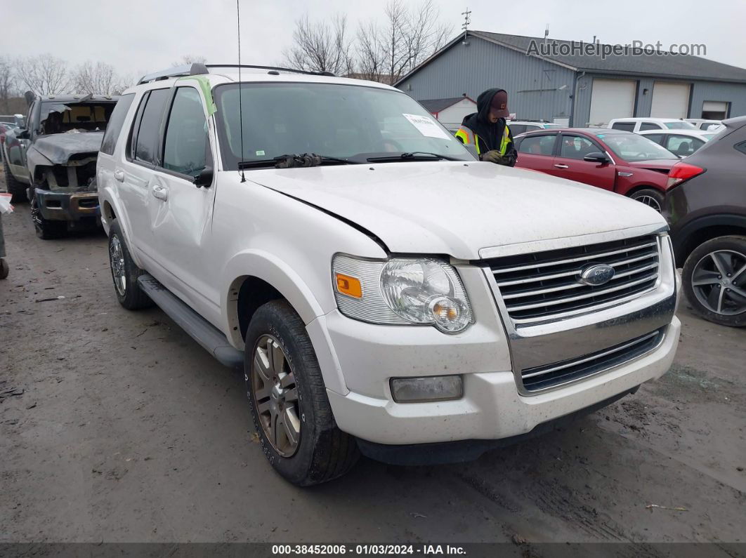 2010 Ford Explorer Limited White vin: 1FMEU7F81AUA80902