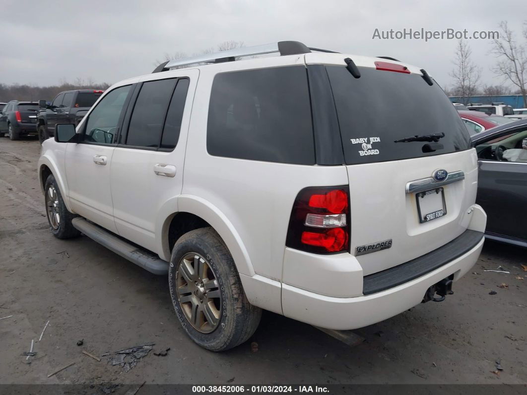 2010 Ford Explorer Limited White vin: 1FMEU7F81AUA80902