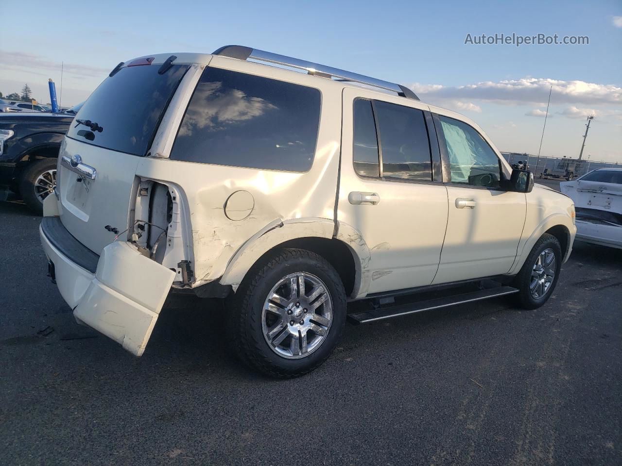 2010 Ford Explorer Limited Белый vin: 1FMEU7F84AUA16000