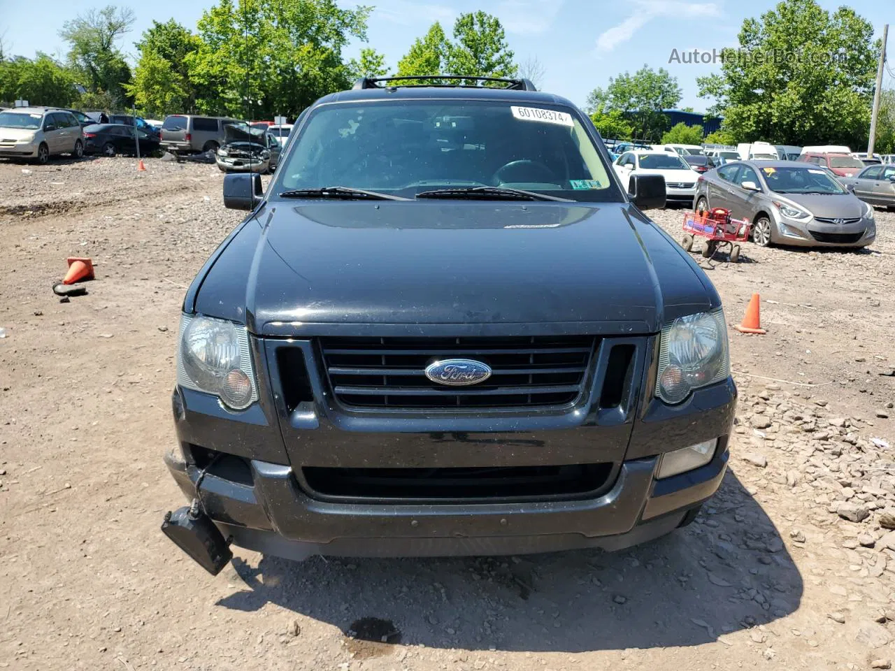 2010 Ford Explorer Xlt Black vin: 1FMEU8DE5AUB02110